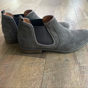 Gray Suede Joseph Abboud Chelsea Boots